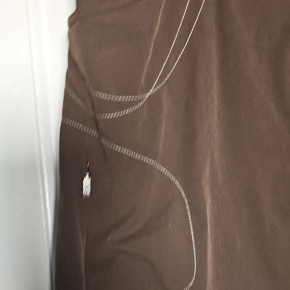 Mountain Hardware Sz 6 Brown Tennis Mini Skirt with Blue Accents - Picture 5 of 14